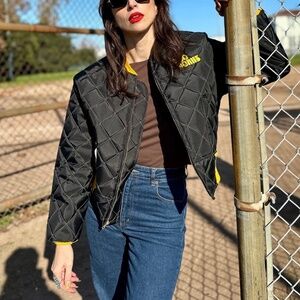 Nooworks Bomber Jacket Black/Yellow